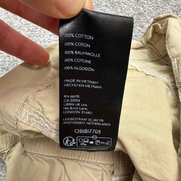 BDG Y2K Baggy Cargo Cropped Pants Womens 34 Brown Tan Cotton Utility Outdoor - Picture 9 of 16